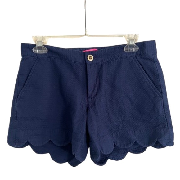 LILLY PULITZER BUTTERCUP SHORT IN TRUE NAVY  Size 2 - Picture 3 of 7